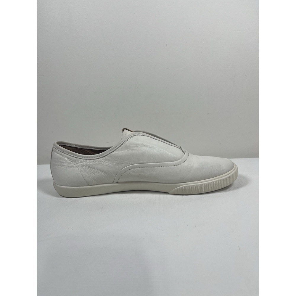 Frye Womens Maya CVO Slip On Sneakers White Leather Shoes 9M Casual Classic Fest - Picture 6 of 16